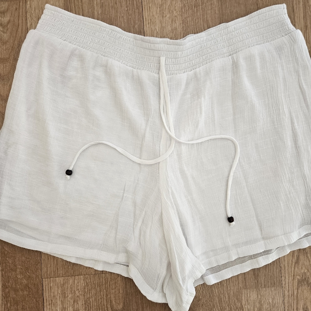 Apt. 9 Pull-On Faux Tie Lined White Shorts size XXL V-2311 - Picture 2 of 7
